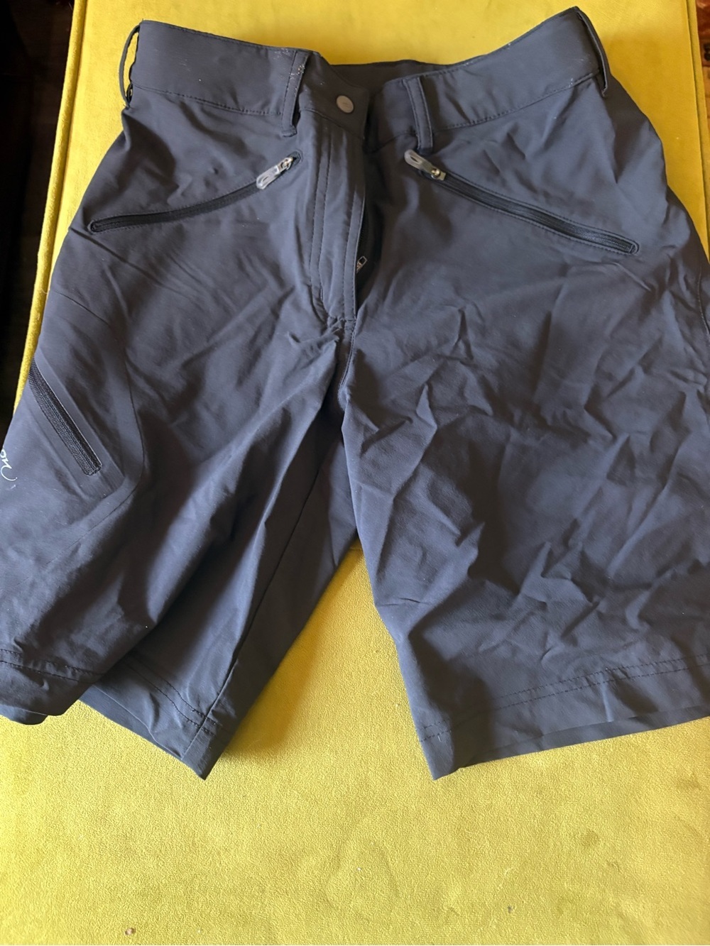 Salomon Women's Black Athletic Shorts with Zip Pockets